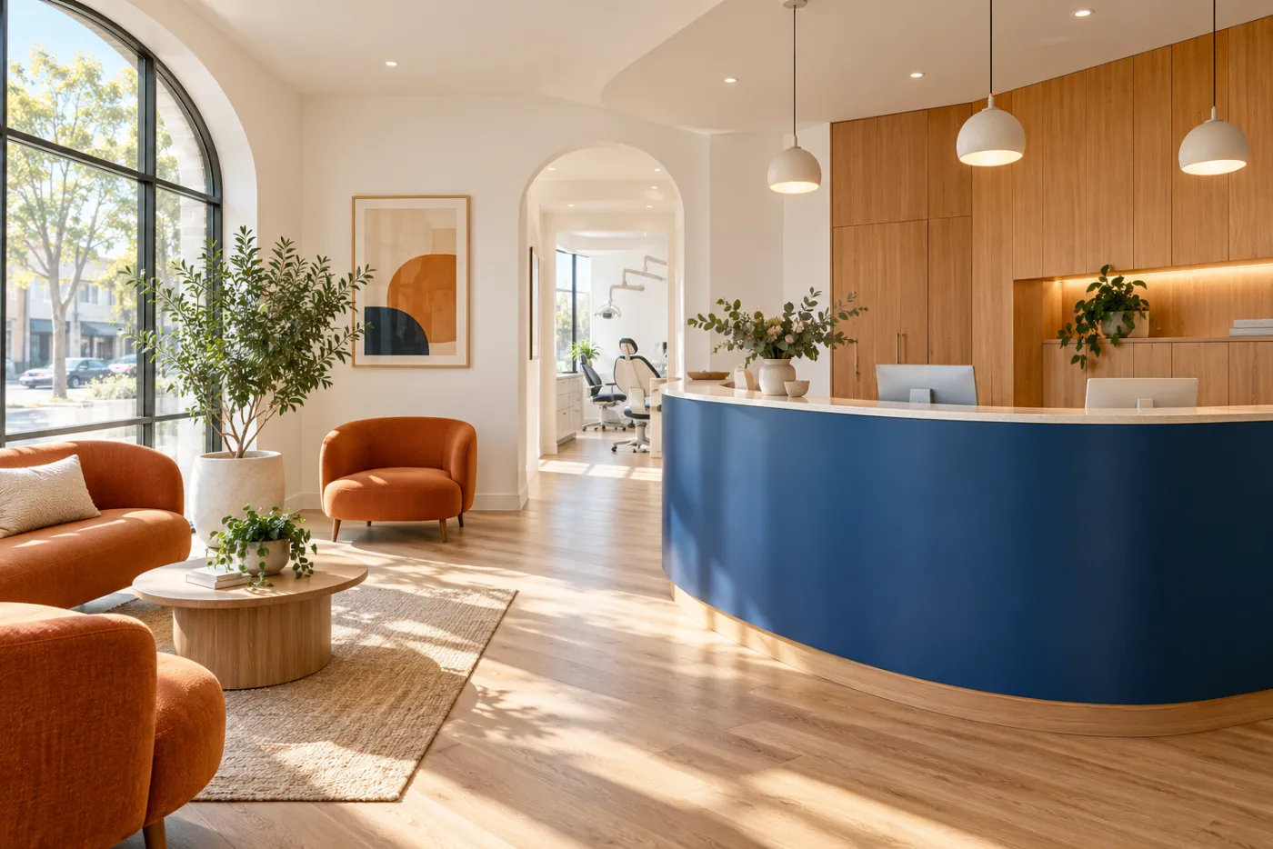 Illustrative dental practice interior